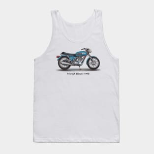 Drawing of Retro Classic Motorcycle Triumph Trident 1969 Tank Top